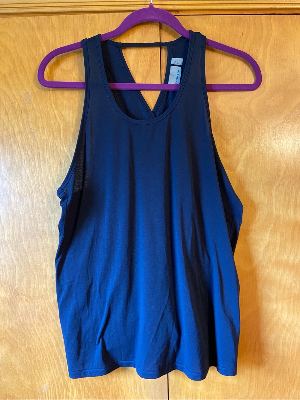 Athleta Black Cross-Back Workout Tank